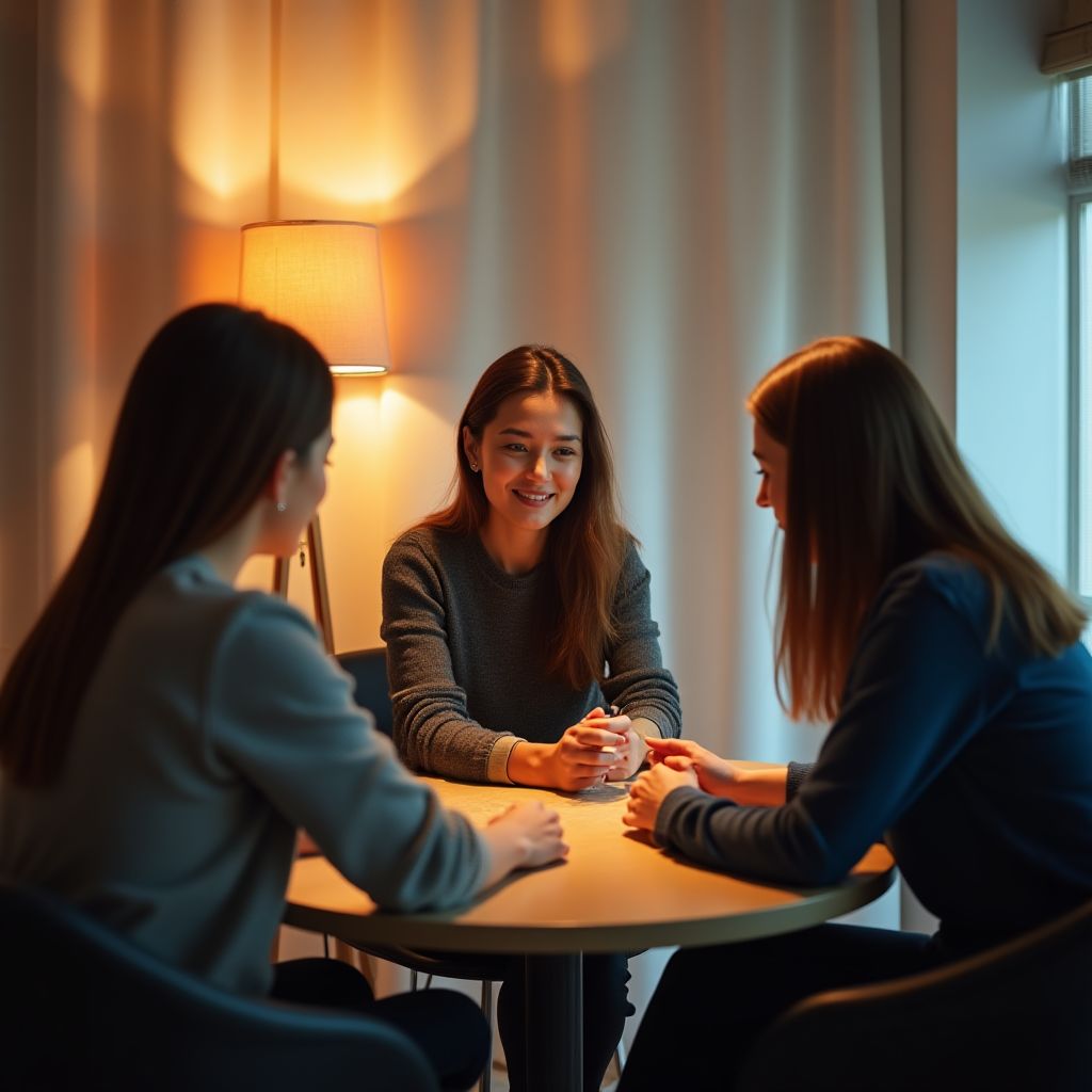 Equipo realizando entrevista a usuario