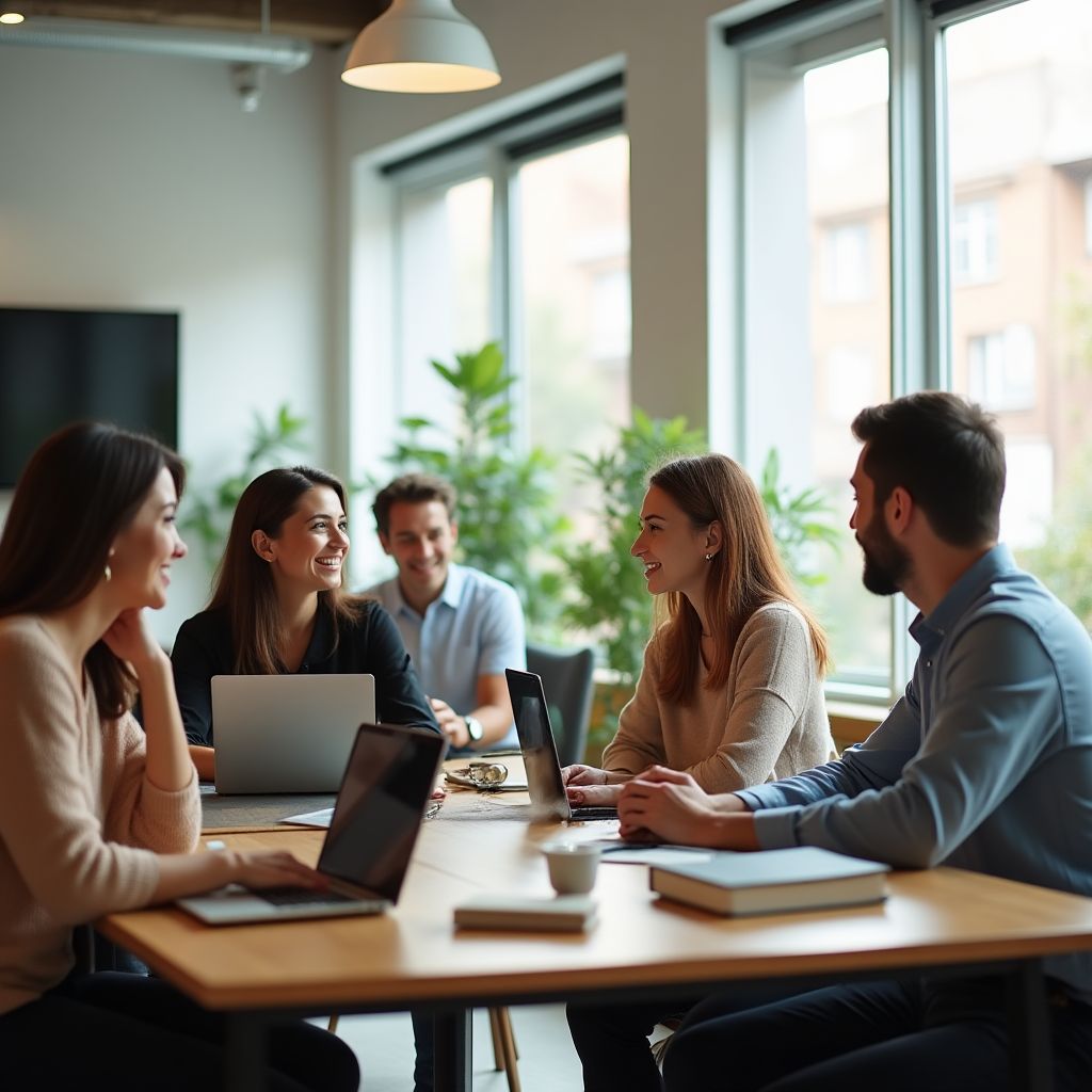Emprendedores usando plataformas digitales